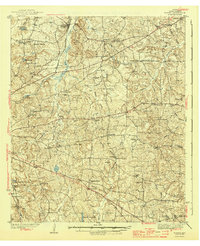 1943 Map of Winona, TX