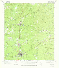 Download a high-resolution, GPS-compatible USGS topo map for Woodville, TX (1968 edition)