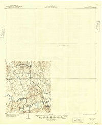 1931 Map of Zavalla, 1949 Print
