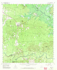 1958 Map of Zavalla, TX, 1972 Print