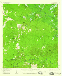 1958 Map of Zavalla, TX, 1959 Print