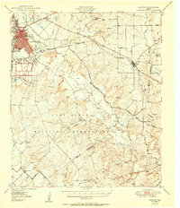 1950 Map of Brownwood, TX