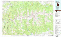preview thumbnail of historical topo map of Duchesne County, UT in 1982