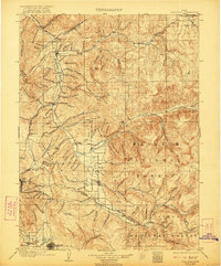 1903 Map of Coalville, 1921 Print