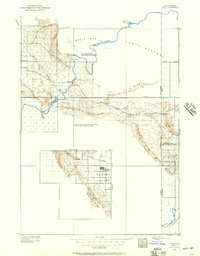 1907 Map of Jensen, 1957 Print