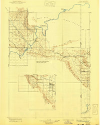 1910 Map of Jensen, 1940 Print