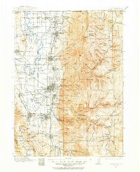 1914 Map of Logan, 1957 Print