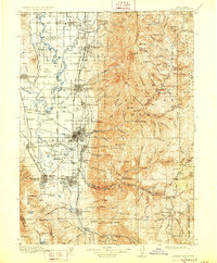 1916 Map of Logan, 1928 Print