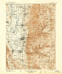 1916 Map of Logan, 1939 Print