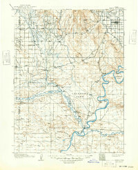 1917 Map of Vernal, 1948 Print