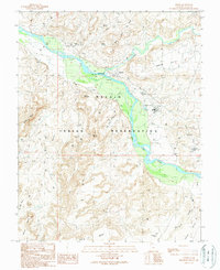 Download a high-resolution, GPS-compatible USGS topo map for Aneth, UT (1989 edition)