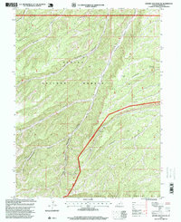 Download a high-resolution, GPS-compatible USGS topo map for Anthro Mountain NE, UT (1999 edition)