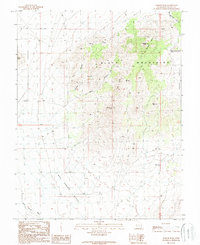 Download a high-resolution, GPS-compatible USGS topo map for Badger Peak, UT (1989 edition)