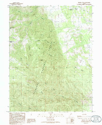 Download a high-resolution, GPS-compatible USGS topo map for Beehive Peak, UT (1986 edition)