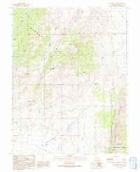 Download a high-resolution, GPS-compatible USGS topo map for Big Jensen Pass, UT (1991 edition)