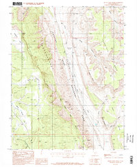 Download a high-resolution, GPS-compatible USGS topo map for Bitter Creek Divide, UT (1987 edition)