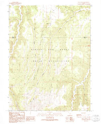 Download a high-resolution, GPS-compatible USGS topo map for Black Knolls, UT (1991 edition)