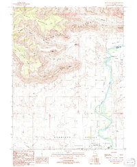preview thumbnail of historical topo map of Emery County, UT in 1991