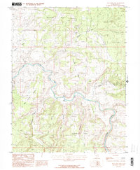 Download a high-resolution, GPS-compatible USGS topo map for Blue Chief Mesa, UT (1986 edition)