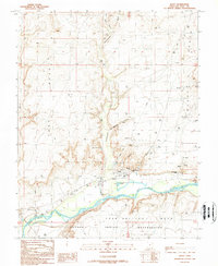 Download a high-resolution, GPS-compatible USGS topo map for Bluff, UT (1989 edition)