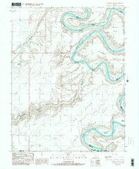 Download a high-resolution, GPS-compatible USGS topo map for Bowknot Bend, UT (1988 edition)