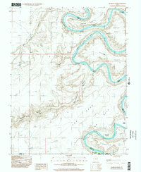 Download a high-resolution, GPS-compatible USGS topo map for Bowknot Bend, UT (2002 edition)
