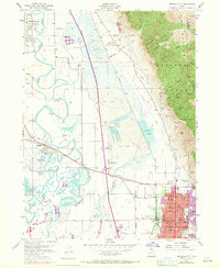 1955 Map of Brigham City, UT, 1971 Print