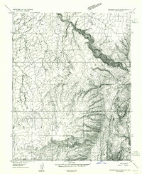 Download a high-resolution, GPS-compatible USGS topo map for Buckskin Gulch SE, UT (1954 edition)