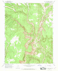 Download a high-resolution, GPS-compatible USGS topo map for Bull Valley Gorge, UT (1968 edition)