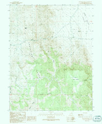 Download a high-resolution, GPS-compatible USGS topo map for Bullgrass Knoll, UT (1991 edition)