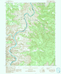 Download a high-resolution, GPS-compatible USGS topo map for Butler Canyon, UT (1991 edition)