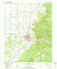 1950 Map of Cedar City, UT, 1973 Print