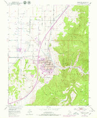 1950 Map of Cedar City, UT, 1979 Print
