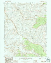 Download a high-resolution, GPS-compatible USGS topo map for Chocolate Drop, UT (1987 edition)