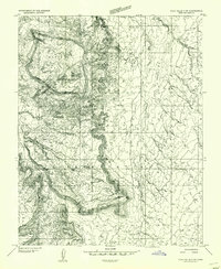 Download a high-resolution, GPS-compatible USGS topo map for Clay Hills 3 NW, UT (1954 edition)