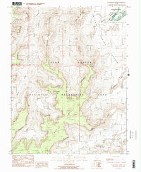 Download a high-resolution, GPS-compatible USGS topo map for Cleopatras Chair, UT (1988 edition)