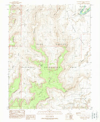 Download a high-resolution, GPS-compatible USGS topo map for Cleopatras Chair, UT (1988 edition)