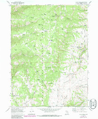 Download a high-resolution, GPS-compatible USGS topo map for Curtis Ridge, UT (1986 edition)