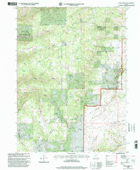 Download a high-resolution, GPS-compatible USGS topo map for Curtis Ridge, UT (2001 edition)