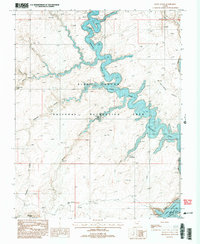 Download a high-resolution, GPS-compatible USGS topo map for Davis Gulch, UT (1993 edition)