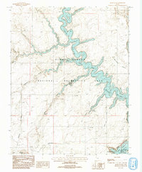 Download a high-resolution, GPS-compatible USGS topo map for Davis Gulch, UT (1993 edition)