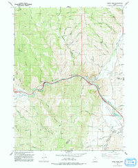 Download a high-resolution, GPS-compatible USGS topo map for Devils Slide, UT (1991 edition)