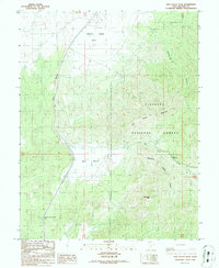 Download a high-resolution, GPS-compatible USGS topo map for Dog Valley Peak, UT (1986 edition)