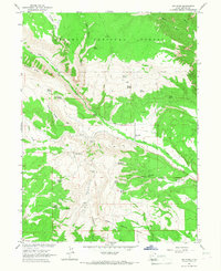 Download a high-resolution, GPS-compatible USGS topo map for Dry Fork, UT (1967 edition)