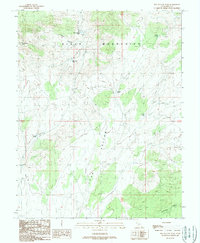 Download a high-resolution, GPS-compatible USGS topo map for Dry Willow Peak, UT (1989 edition)