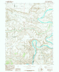 Download a high-resolution, GPS-compatible USGS topo map for Duches Hole, UT (1985 edition)