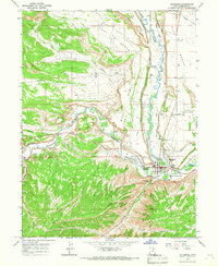 Download a high-resolution, GPS-compatible USGS topo map for Duchesne, UT (1967 edition)