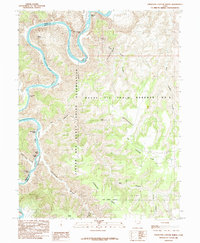 Download a high-resolution, GPS-compatible USGS topo map for Firewater Canyon North, UT (1985 edition)