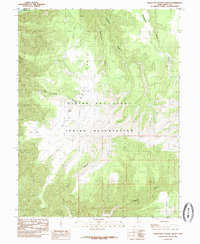 Download a high-resolution, GPS-compatible USGS topo map for Firewater Canyon South, UT (1985 edition)