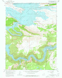 Download a high-resolution, GPS-compatible USGS topo map for Flaming Gorge, UT (1977 edition)
